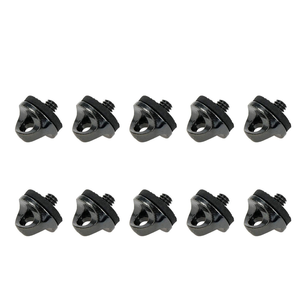  [AUSTRALIA] - Sydien 10pcs 1/4" Camera Fixing Screw Quick Install Metal Screw with Rubber Washer Camera Neck Strap Screw for Quick Installation/Release of Camera Neck Strap