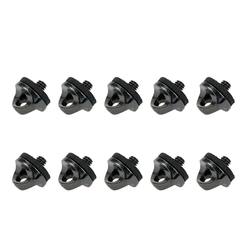  [AUSTRALIA] - Sydien 10pcs 1/4" Camera Fixing Screw Quick Install Metal Screw with Rubber Washer Camera Neck Strap Screw for Quick Installation/Release of Camera Neck Strap