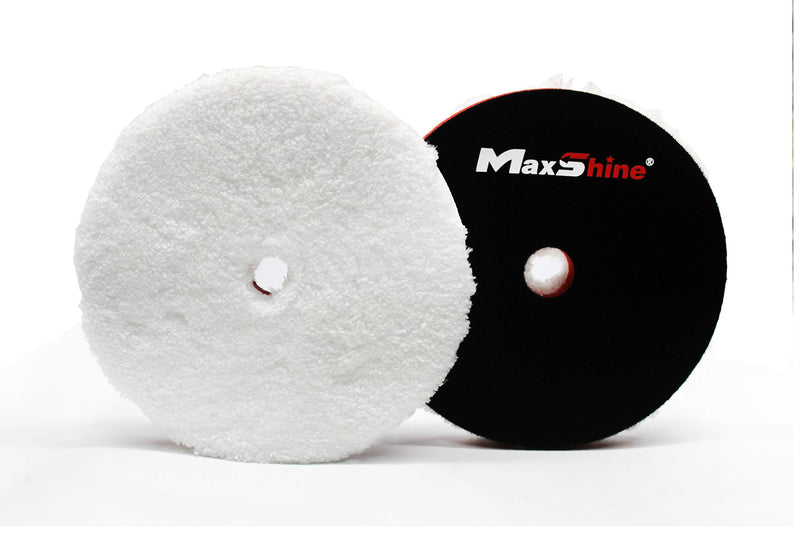  [AUSTRALIA] - Maxshine Microfiber 6.2"/155X10mm DA Finishing Foam Pad with Black Hook&Loop 155X10mm