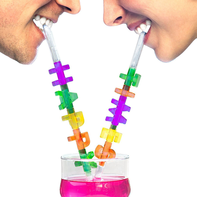  [AUSTRALIA] - Spelly Straws Interactive Straw, 12.5 x 2.7 x 18.5 cm, Multi-Colour