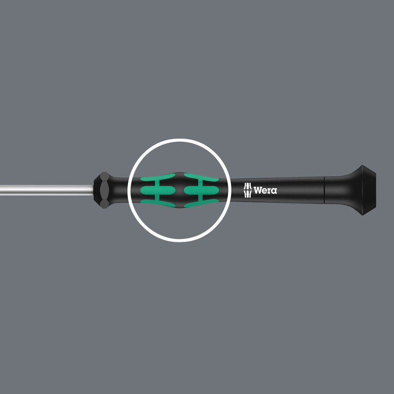  [AUSTRALIA] - Wera 05118066001 2054 Screwdriver for Hexagon Socket Screws for Electronic Applications, Hex-Plus, 1.5 mm x 60 mm 1.5mm x 60mm