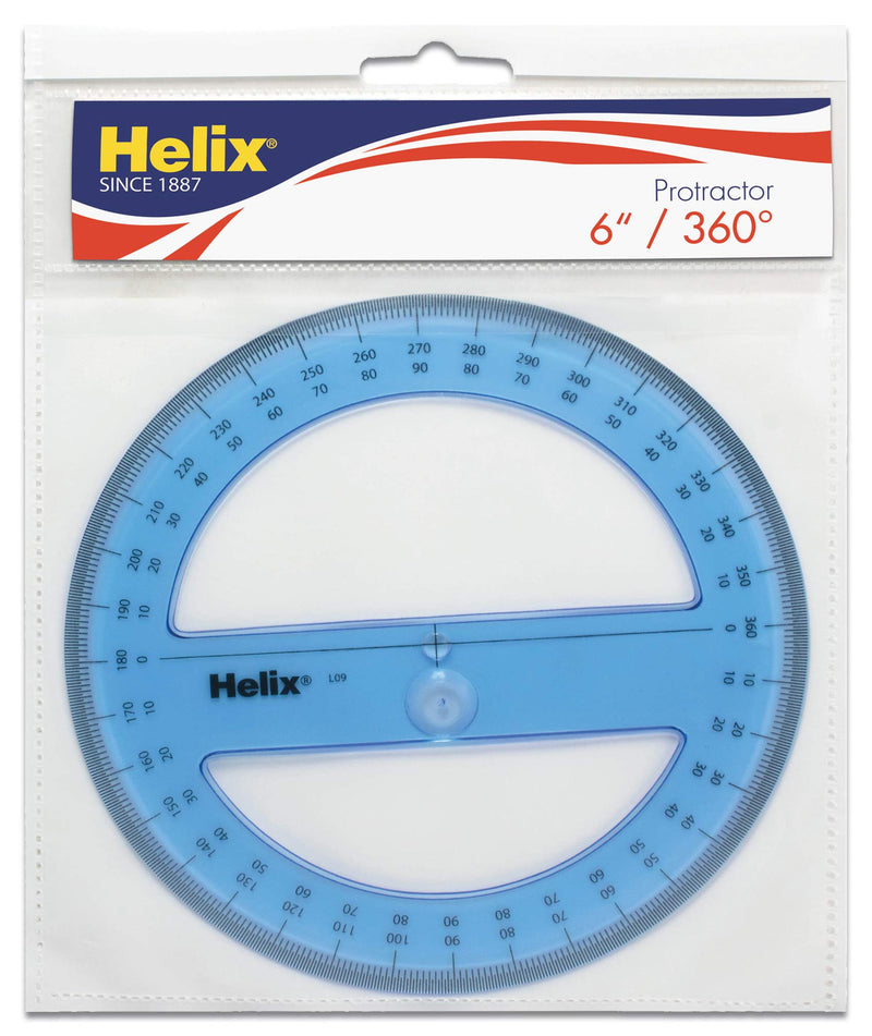 Helix Professional 360 Degree Protractor, 6 inch / 15cm (12091) - LeoForward Australia