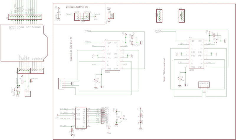  [AUSTRALIA] - L293D DC Motor Drive Shield Expansion Board Compatible with Duemilanove R3 AVR