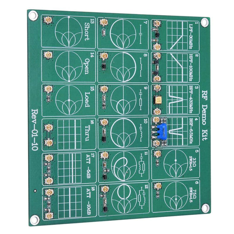 RF Test Board, 18 Functional Modules RF Demo Kit NanoVNA RF Test Module Vector Network Analyzer Board Filter/Attenuator Module - LeoForward Australia