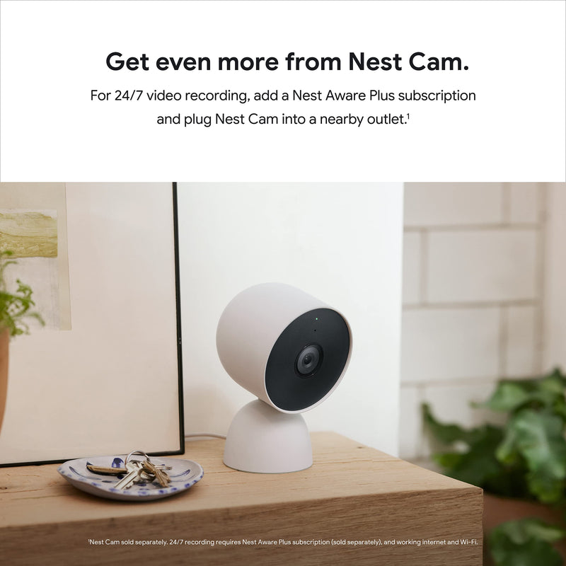  [AUSTRALIA] - Google Nest Cam Stand - Wired Tabletop Stand for Nest Cam (Battery) Only - Snow