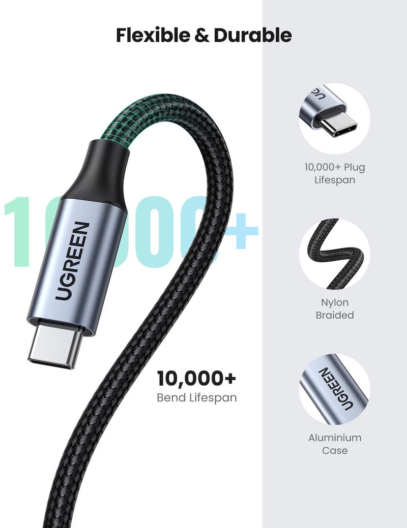 UGREEN USB C Extension Cable USB 3.1 Type C Male to Female Gen2 10Gbps Extender Cord for Nintendo Switch MacBook Pro Samsung Galaxy S21 S20 Note20 S10 Google Pixel 3 2 XL 1.5FT - LeoForward Australia