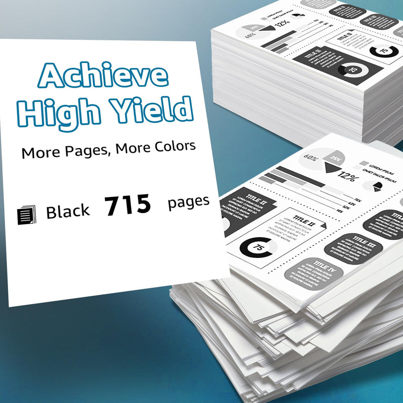  [AUSTRALIA] - 62XL Ink Cartridges Black Replacement for HP 62XL Black Ink Cartridge for HP Ink 62 XL High Yield Work with HP Envy 7640 7645 5660 5540 OfficeJet 5740 8040 OfficeJet 200 250 Series Printer (2 Black)