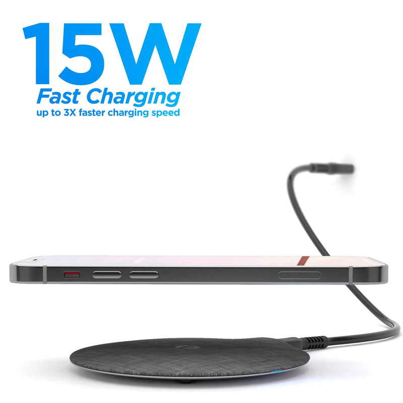  [AUSTRALIA] - Encased Fast Charge Wireless Charger for LG G7 ThinQ, LG G8 ThinQ, Rapid Quick Charge Qi Pad w/Charging Power Cable (Ac Adapter Sold Separately) Case Friendly Design (LG V40 ThinQ, LG V50, V60)