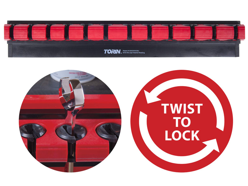Torin Big Red Tool Storage Organizer: Magnetic Lock-A-Wrench Rack - LeoForward Australia