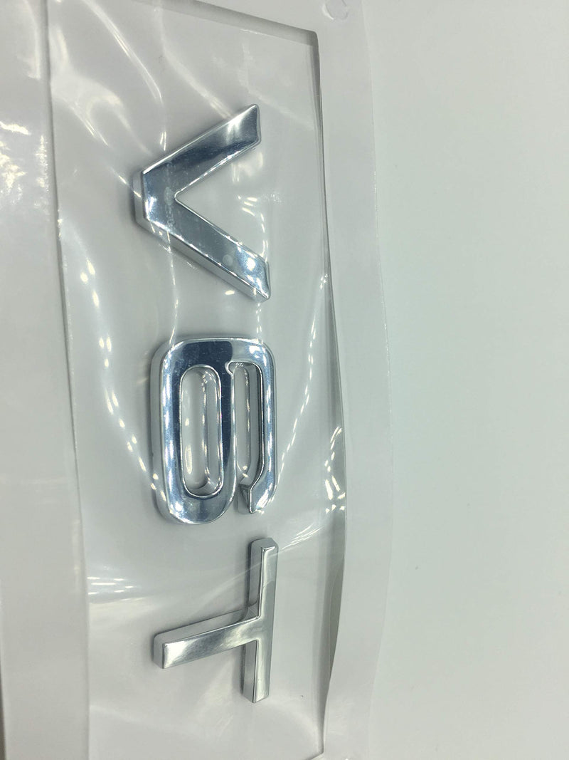 OEM ABS Nameplate compatible for Audi V6 T Chrome Emblem 3D Trunk Logo Badge Compact Decoration - LeoForward Australia