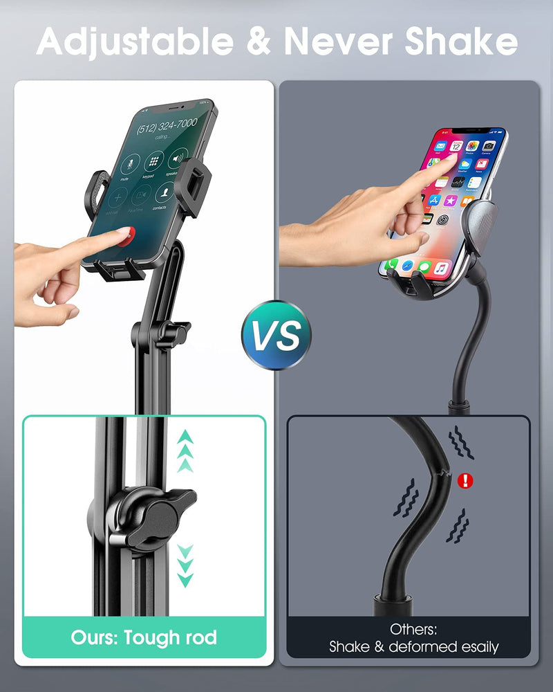 [AUSTRALIA] - FEGO Cup Phone Holder for Car, [Height Adjustable Pole], Never Shake & Bumpy Roads Friendly Car Phone Holder Mount, Hands-Free Cup Holder Phone Mount Compatible with iPhone Samsung and All Cell Phones