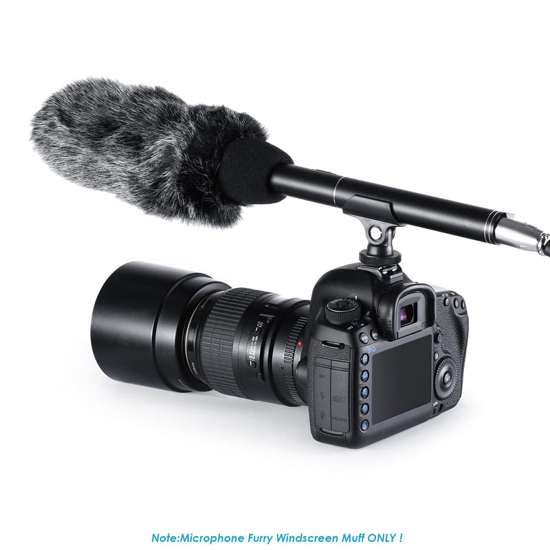  [AUSTRALIA] - Neewer NW-MIC-121 Outdoor Microphone Furry Windscreen Muff for MIC-01 MIC108 MIC-121 Stereo Microphone, TAKSTAR SGC-598, NW-598, SHENGGU SG209 SG108 & Similar Mics