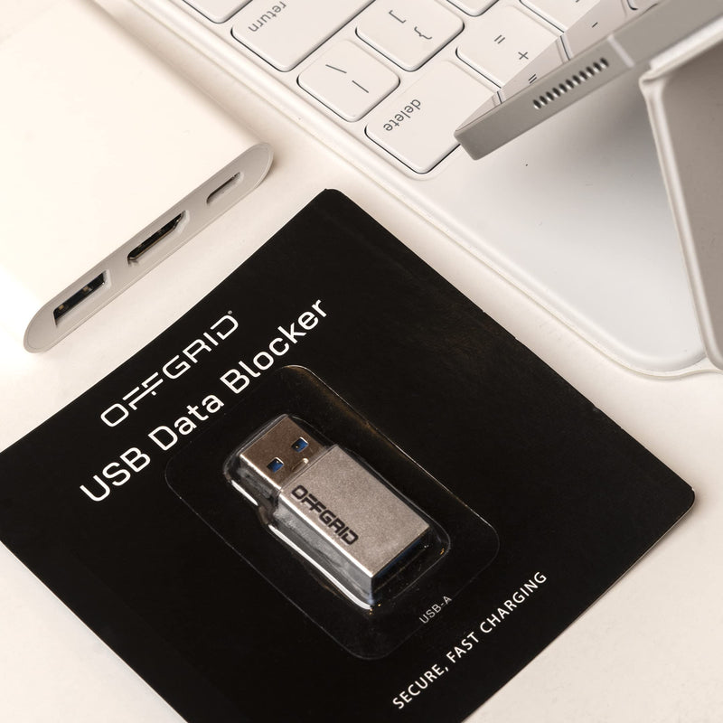  [AUSTRALIA] - OffGrid by EDEC USB Data Blocker for Cell Phone, Tablet, and Laptop, Block Unwanted Data Transfer, Protect Against Juice Jacking, Safely Charge iPhone, Android Devices 1-pack