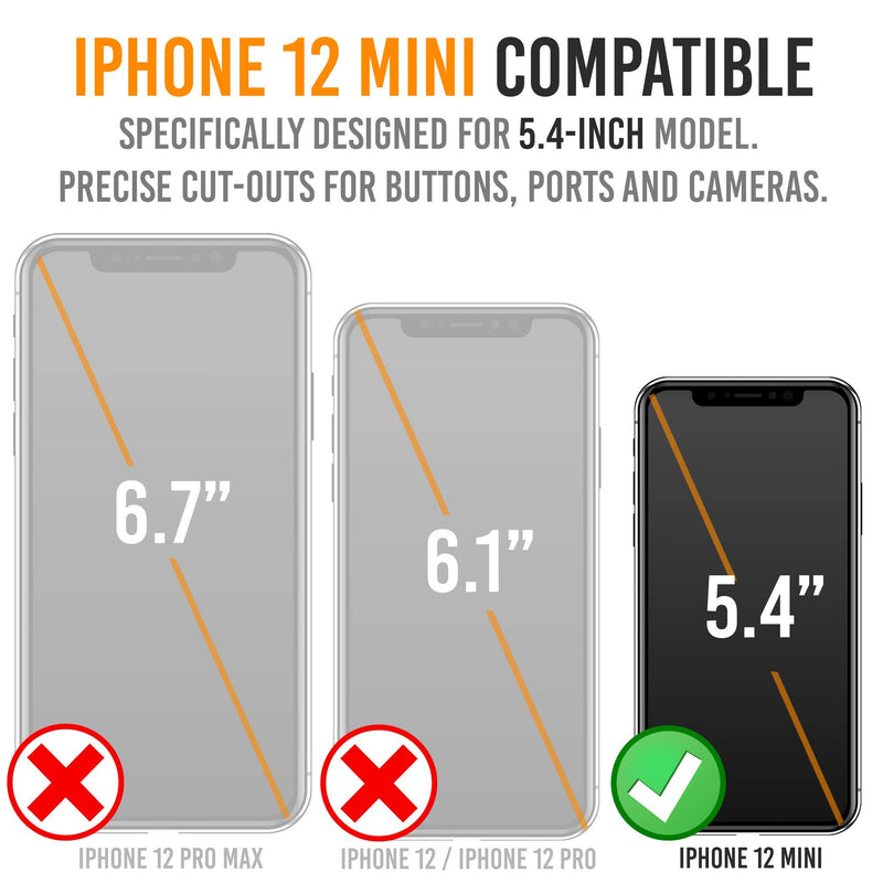  [AUSTRALIA] - Battery Case for iPhone 12 Mini, 4000mAh Slim Portable Protective Extended Charger Cover with Wireless Charging Compatible with iPhone 12 Mini (5.4 inch) - BX12mini Matte Black