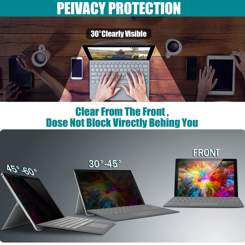  [AUSTRALIA] - Privacy Screen for Surface Pro 7,Anti Blue Light Privacy Screen Protector for Surface Pro 7 Plus/Surface Pro 7/Surface Pro 6/Surface Pro 5th Gen/Surface Pro 4 12.3 inch, black (Surface Pro 7/6/5/4)