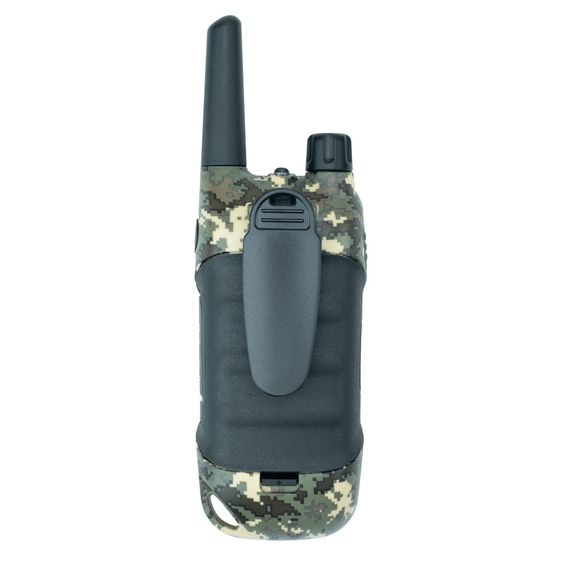  [AUSTRALIA] - BTECH FRS-A1 2 Pack FRS CAMO Walkie Talkies, NOAA, High Output Two-Way Radio. USB-C Charging, Built in Flashlight, FM Radio, NOAA, and More