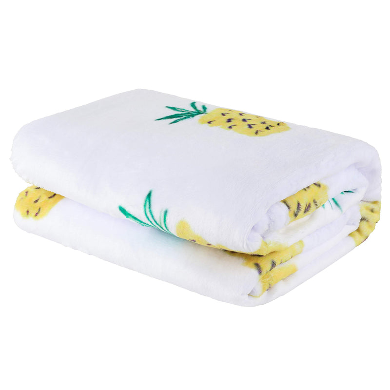  [AUSTRALIA] - Pineapple Throw Blanket, Trendy Super-Soft Extra-Large Cool Pineapple Blanket for Adults, Teens, Kids, Boys and Girls, Fleece Cute Pineapple Blanket (50in x 60in) Warm and Cozy Throw for Bed or Couch