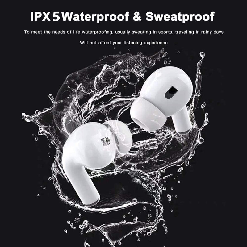  [AUSTRALIA] - Wireless Headphones, Noise Canceling Bluetooth Headphones Stereo Waterproof in-Ear Sports Bluetooth Headphones with Mini Charging Case and Built-in Microphon,for iPhone Android 2