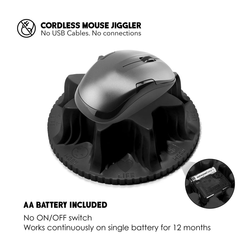  [AUSTRALIA] - Mechanical Mouse Jiggler Undetectable Device - No USB No Software Required, Keeps Mouse Moving and Computer Awake - Cordless and Wireless Mouse Mover Works for 12-24 Months on AA Battery Classy