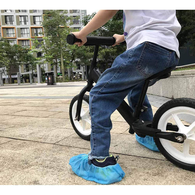  [AUSTRALIA] - ELEpure Shoe Covers Disposable Non Slip for Kids 50Pack (25Pairs) Non-woven Fabric Stretchable Durable - Fit US Children's 8-13.5/1-4 Blue(Small) Small