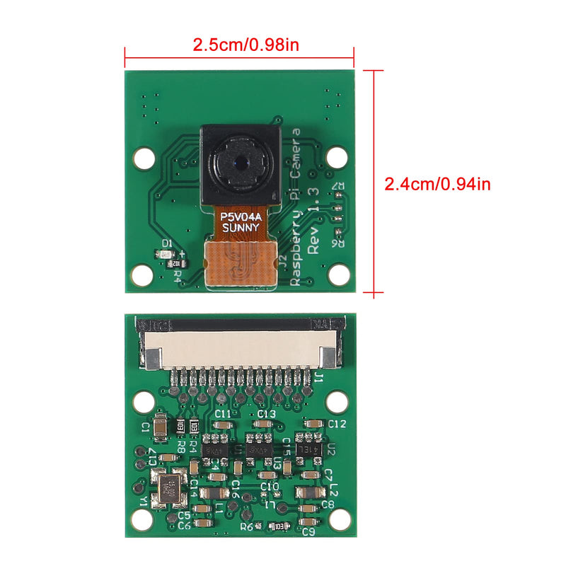  [AUSTRALIA] - MELIFE 3PCS 5MP Mini Camera Video Module 1080P Sensor OV5647 Camera Video Module for Pi Model A/B/B Plus, Pi 2 and Pi 3 Mode 3B+, Pi 4