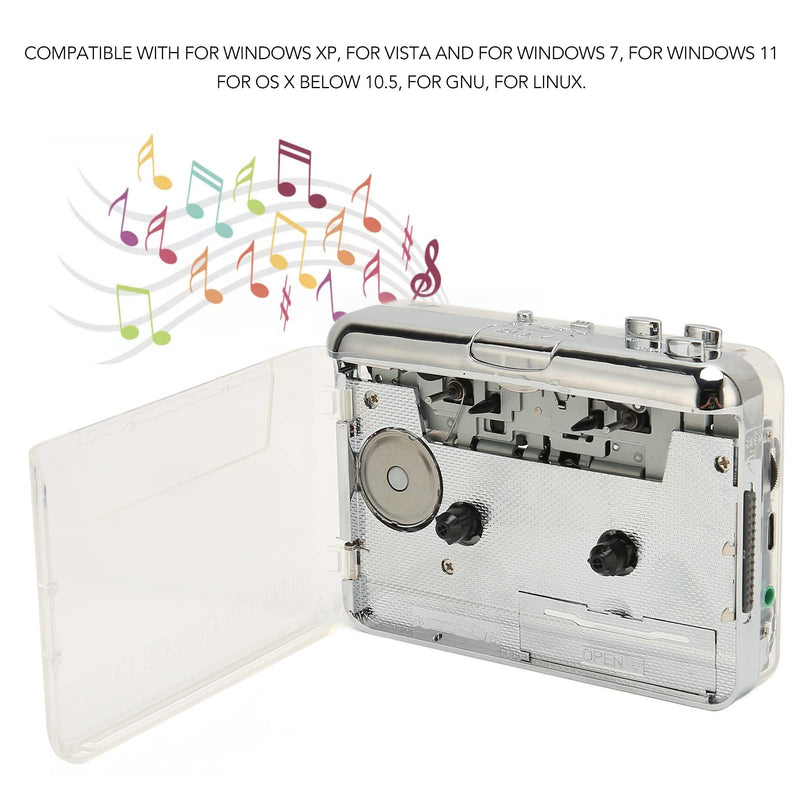  [AUSTRALIA] - GOWENIC Cassette Player, USB Cassette to MP3 Converter Portable Walkman Cassette Music Player Tape to MP3 Player, with 3.5mm Headphone Jack, Compatible for OS X PC