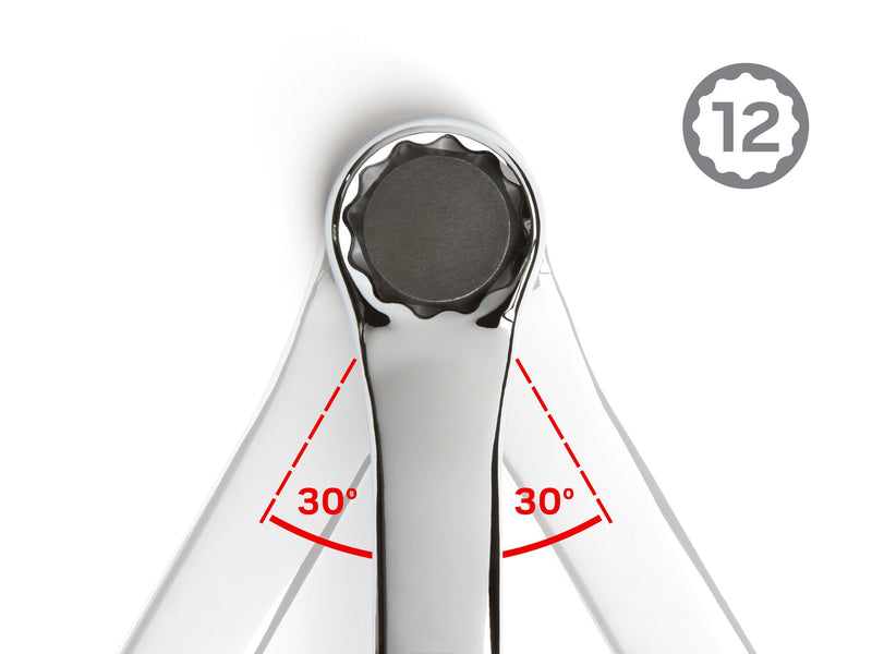  [AUSTRALIA] - TEKTON 8 mm x 10 mm 45-Degree Offset Box End Wrench | WBE24308