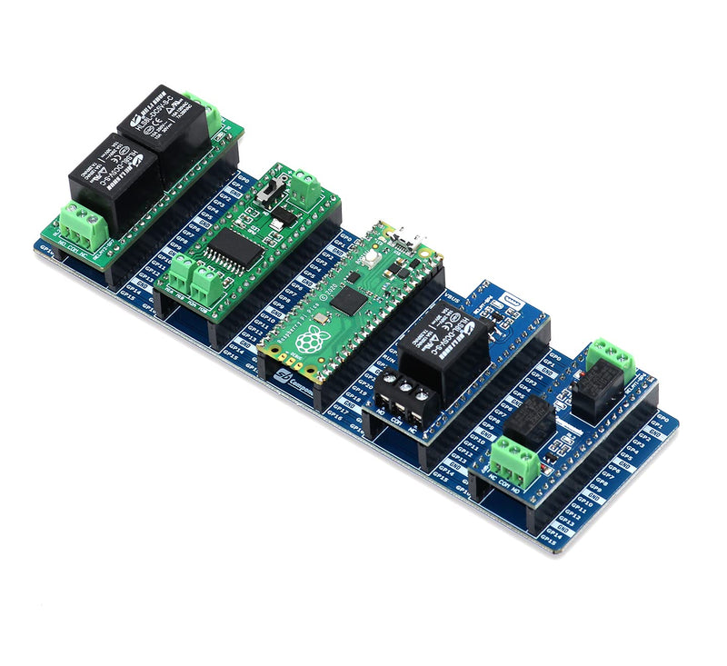  [AUSTRALIA] - sb components Raspberry Pi Pico Board with Pico 4 Channel Expander Pico I/O GPIO Expansion Board for Raspberry Pi Pico, Raspberry Pi Pico Kit