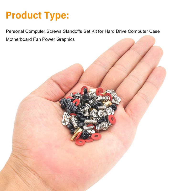  [AUSTRALIA] - Powlankou PC Computer Screws Standoffs Kit for Hard Drive Computer Case Motherboard Fan Power Graphics