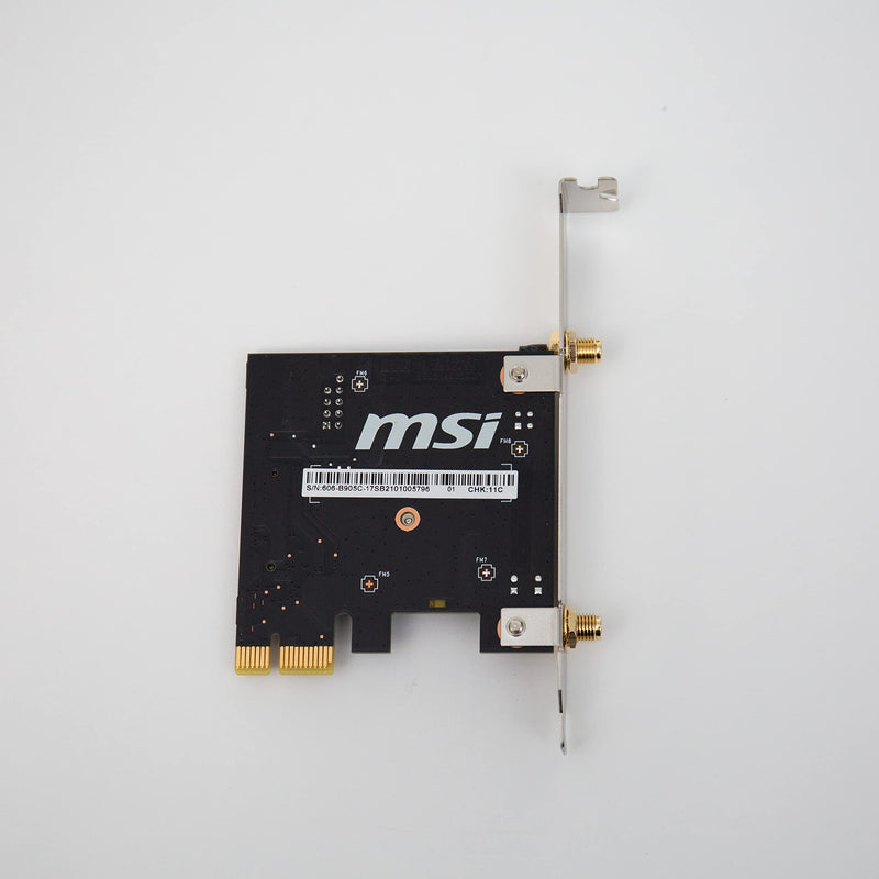  [AUSTRALIA] - MSI Dual Band AC WiFi Bluetooth 4.2 Long Range Wireless PCIe Network Adapter Card (AC905C-V2)