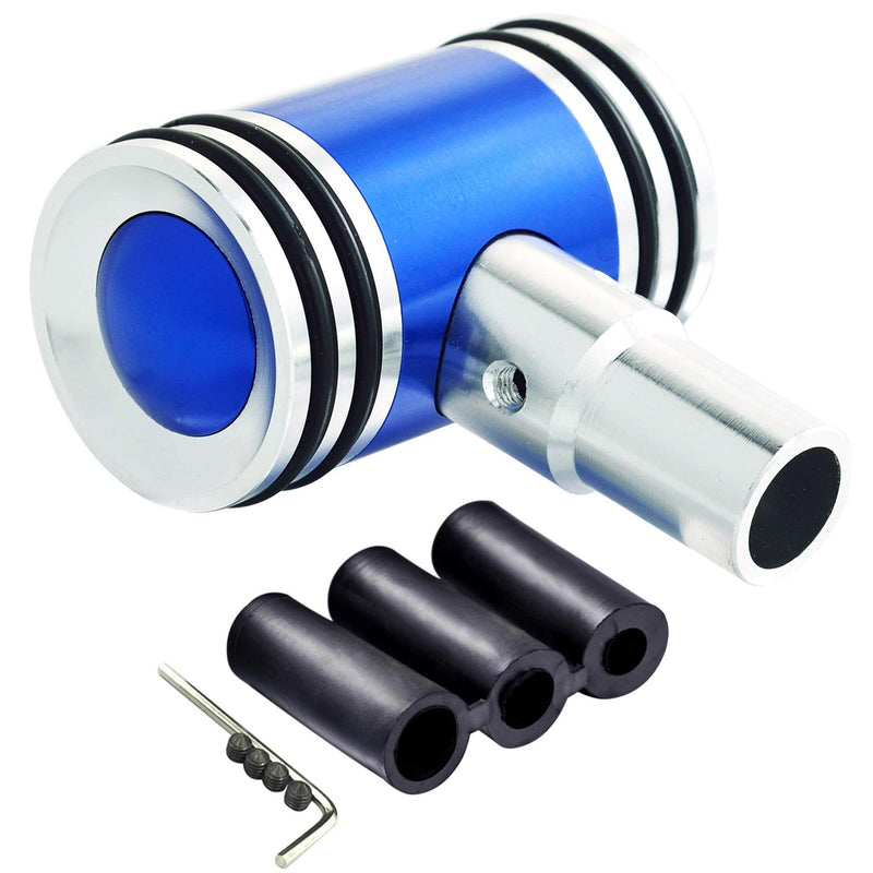  [AUSTRALIA] - Bashineng Shifter Car Knob, Aluminum Alloy Gear Stick Shift Head for Most Universal Automatic Manual Cars (Blue) blue