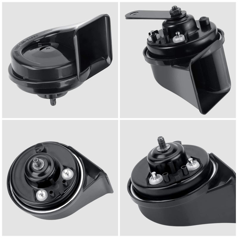 Car Horn Compatible with Benz，12V Waterproof Snail Horn 110-125db High/Low Tune（With Three pairs of Horn Plug） - LeoForward Australia