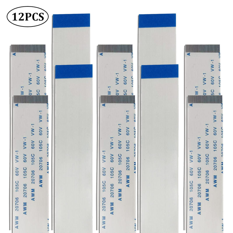 [AUSTRALIA] - SOTESIN Flexible Flat Ribbon Cable 40 Pins 0.5mm Pitch FPC FFC Flexible Ribbon Cable for LCD TV Car Audio DVD Player Laptop (20cm Length, 12Pcs)