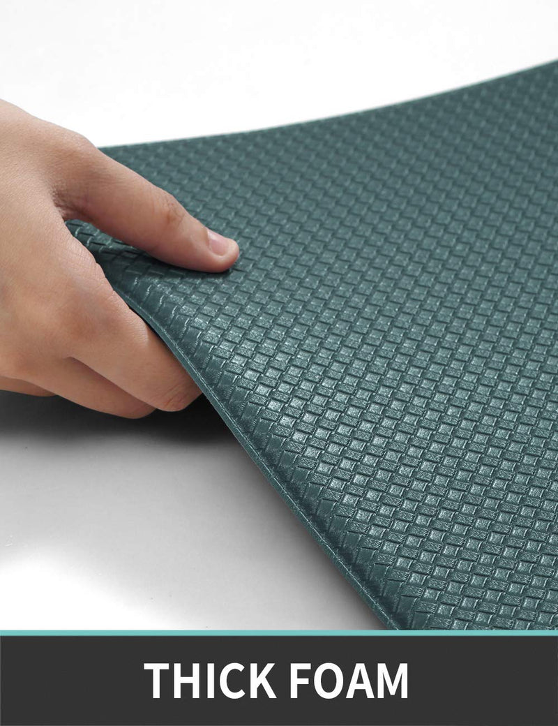  [AUSTRALIA] - DEXI Kitchen Rug Cushioned Anti Fatigue Kitchen Mats, 2/5Inch Waterproof Non Skid Memory Foam Standing Mat, 17x47, Hunter Green 17"x47"