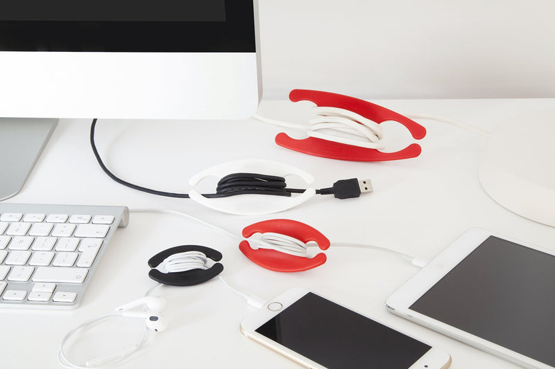  [AUSTRALIA] - Bobino Cord Wrap - Multiple Colors - Stylish Cable and Wire Management/Organizer (Extra Large, Red)
