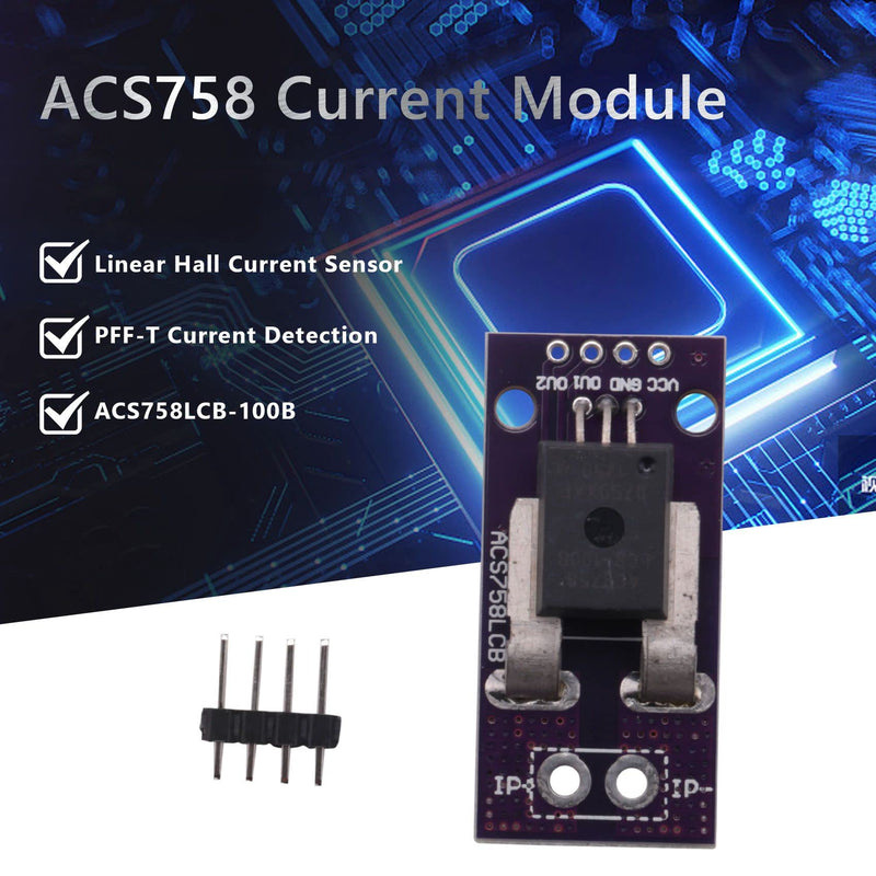  [AUSTRALIA] - ACS758 ACS758LCB-100B Current Module Hall Linear Hall PFF-T Current Detection, 3-5V