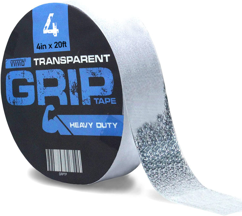  [AUSTRALIA] - VViViD Clear Non-Slip Grip Textured Self-Adhesive Safety Tape 4" x 20ft