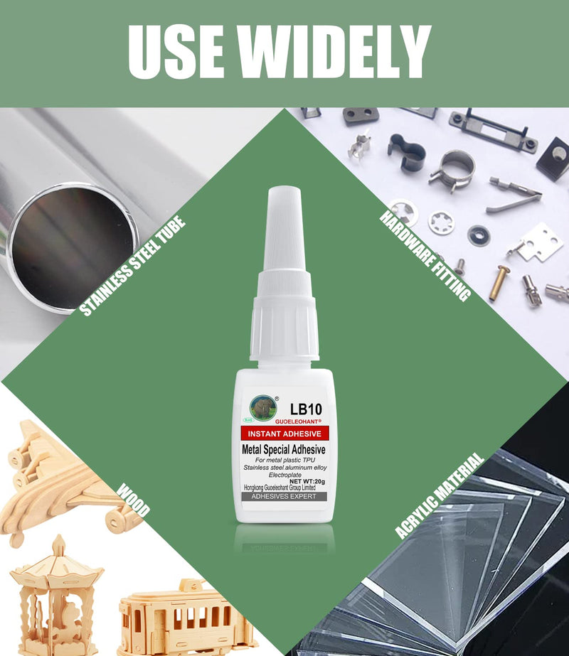  [AUSTRALIA] - YUE 20g Metal Glue,Glue for Metal,for bonding Between Metal and Metal,Metal and Other Material.Instant Super Glue for Metal,Stainless Steel,DIY Craft,Aluminum Alloy,Metal Tube,Metal Product