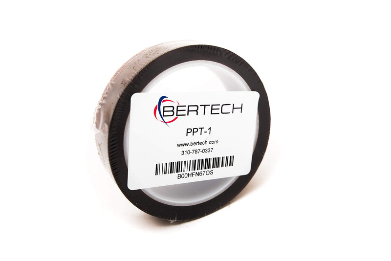  [AUSTRALIA] - Bertech High Temperature Tape, 1 Mil Thick, 1 Inch Wide x 36 Yards Long, Polyimide Film with Silicone Adhesive, 500°F Resistance, High Temp Resistant Polyimide Tape for Masking, Soldering and PCB 1" Wide x 36 Yards Long