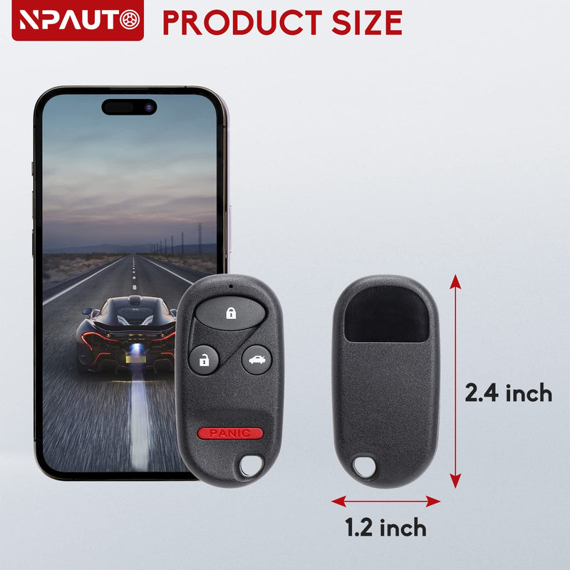  [AUSTRALIA] - NPAUTO Key Fob Replacement, Fits for Honda Accord & Acura TL 1998 1999 2000 2001 2002 2003 - Keyless Entry Remote Control Car Key Fobs KOBUTAH2T, 72147-S0K-A02, 72147-S84-A03