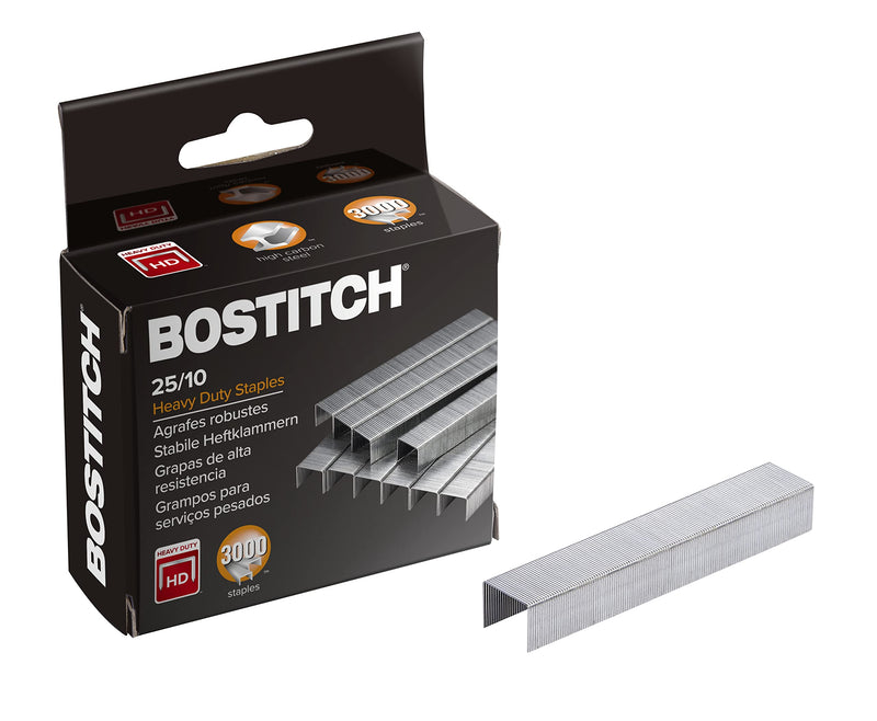  [AUSTRALIA] - Bostitch 25/10 High-Capacity Staples, 3/8" Leg Length, 3000/Box (1962) Up to 65 Sheets