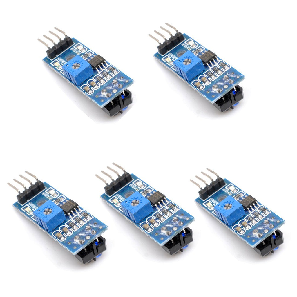  [AUSTRALIA] - Oiyagai 5pcs TCRT5000 Infrared Signal Reflective Track Sensor (3.3V-5V),IR Photoelectric Switch Barrier Line Indicator Module for Robot Arm Arduino Smart Car Robotic Kit