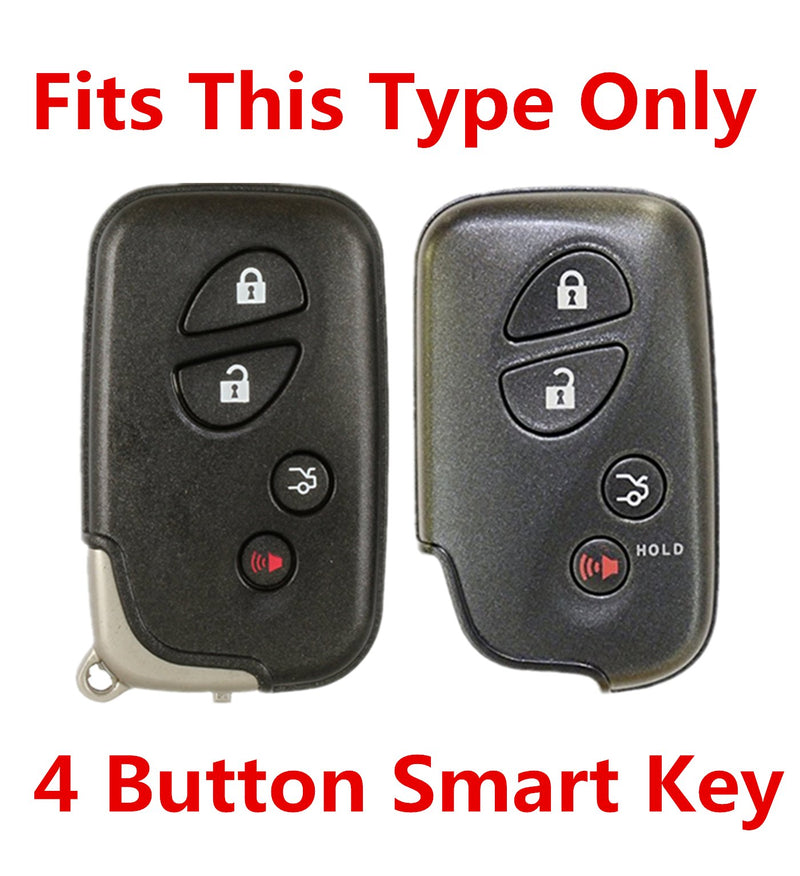 RPKEY Leather Keyless Entry Remote Control Key Fob Cover Case Protector Replacement Fit for Lexus ES350 GS300 GS350 GS430 GS450h ISC IS250 IS350 LS460 LS600h HYQ14AAB 89904-50380 89904-30270 - LeoForward Australia