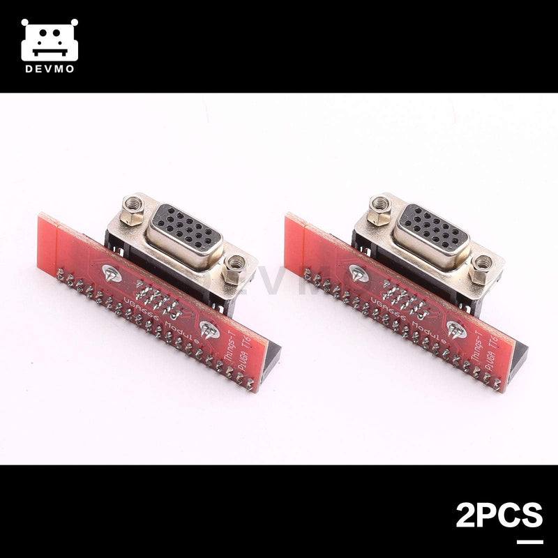  [AUSTRALIA] - DEVMO 2PCS VGA666 Adapter Board DPI dtoverlays Module Compatible with Raspberry Pi 3B / 2B / B+ / A+