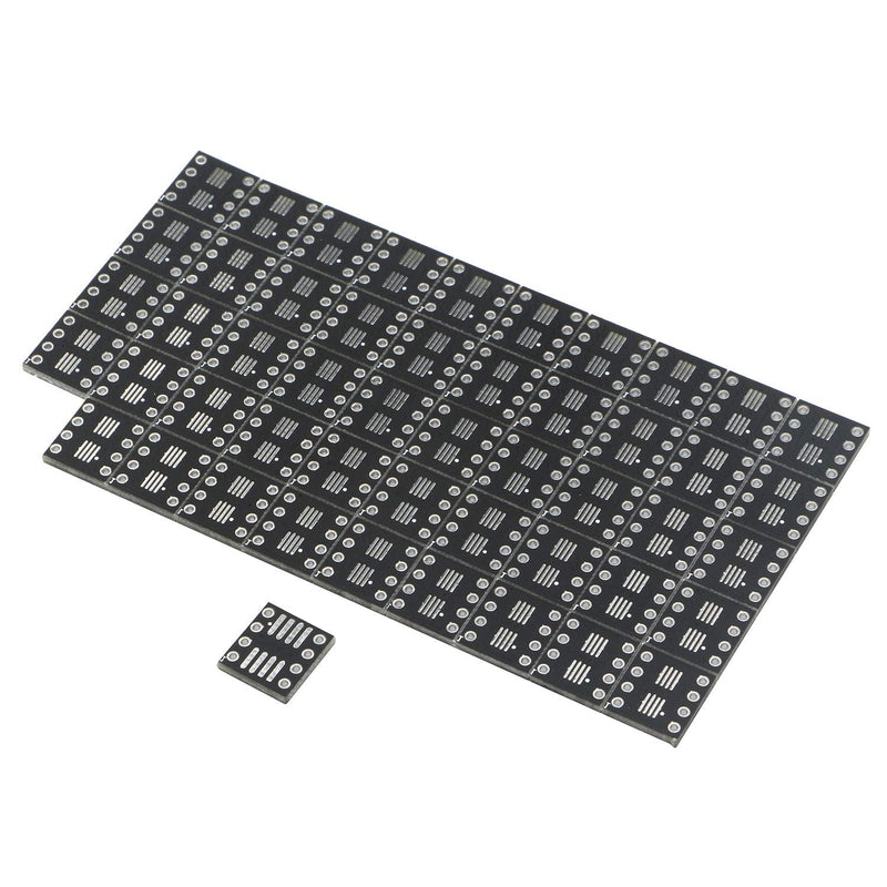  [AUSTRALIA] - JIUWU 8 Pin Double-Side Prototype Printed Circuit PCB Adapter Universal Board Protoboard SO MSOP TSSOP SOIC SOP8 to DIP8 for DIY Soldering and Electronic Project Black