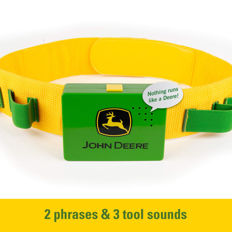 TOMY John Deere Deluxe Talking Toolbelt Preschool Toy Frustration Free Packaging - LeoForward Australia