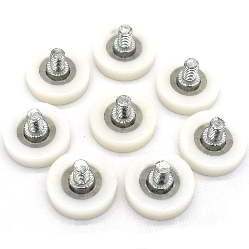 8Pcs Bearing Nylon Small Pulley Drawer Plastic Pulley Iron Sheet Cabinet Pulley Positioning Roller File Cabinet Pulley (19mm) 19mm - LeoForward Australia