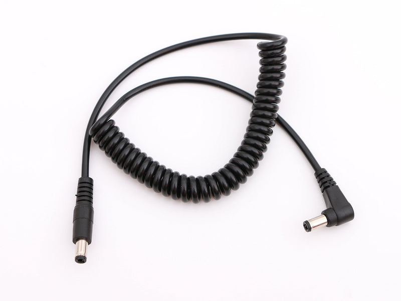  [AUSTRALIA] - 5.5/2.5mm DC Coiled Power Cable BMCC Cable DC Male Angled& Straight Plug Jack