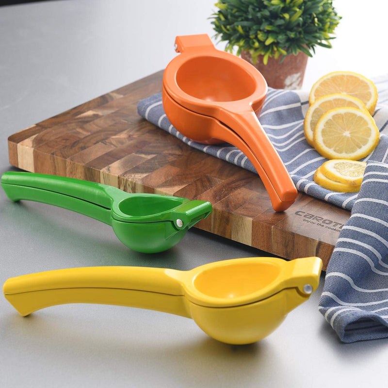  [AUSTRALIA] - Manual Juicer Citrus Lemon Squeezer,Fruit Juicer Lime Press Metal,Professional Hand Juicer Kitchen Tool(yellow） yellow