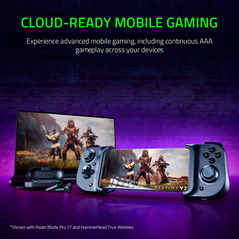  [AUSTRALIA] - Razer Kishi Mobile Game Controller / Gamepad for Android USB-C: Xbox Game Pass Ultimate, xCloud, Stadia, GeForce NOW, Luna - Passthrough Charging - Low Latency Phone Controller Grip - Samsung, Pixel